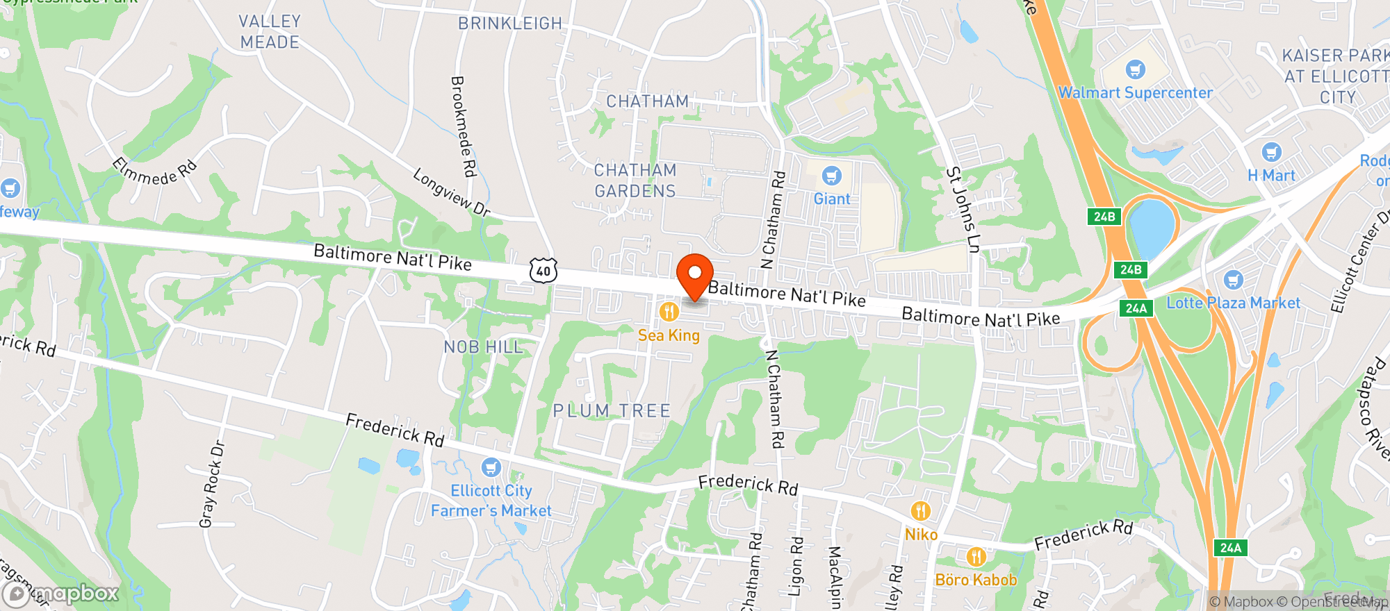 Map showing Jasons Wine & Spirits