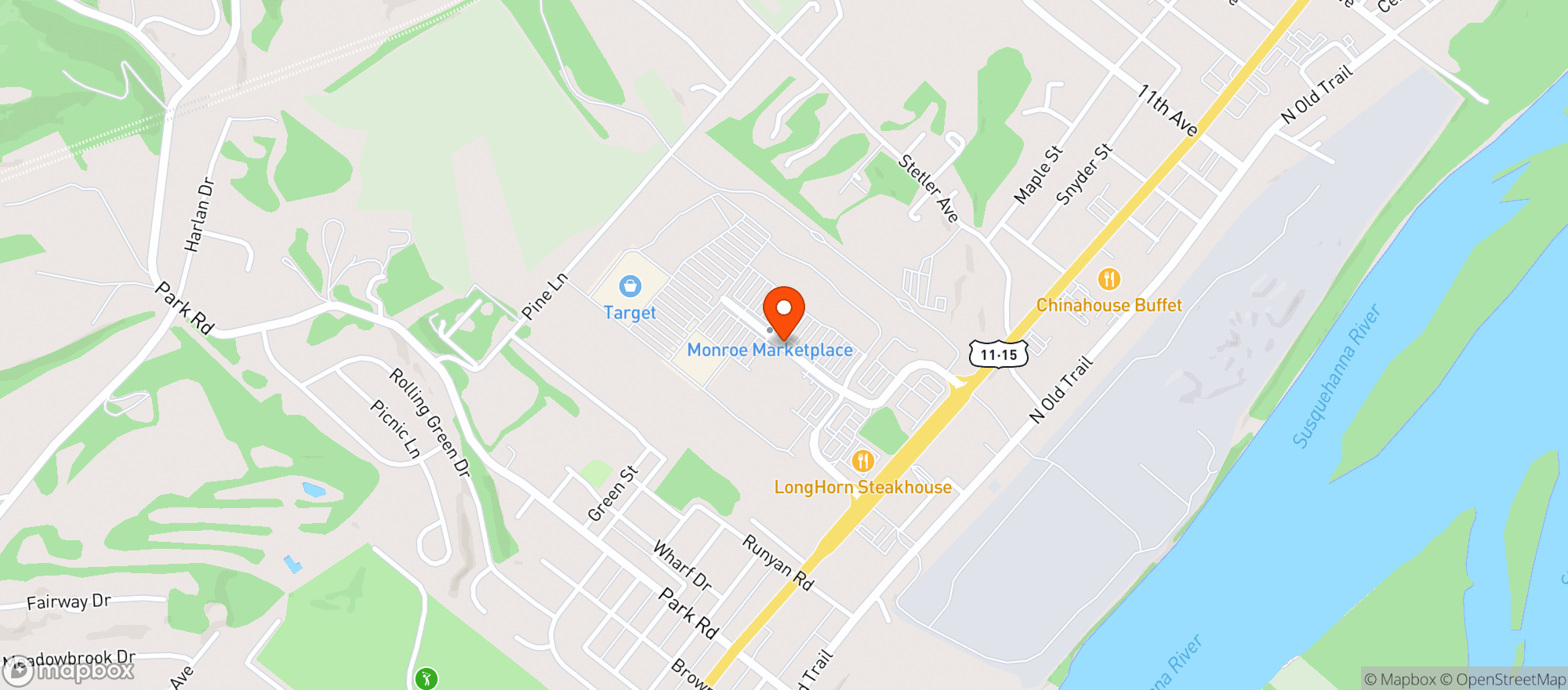 Map showing Giant Beer Garden & Eatery