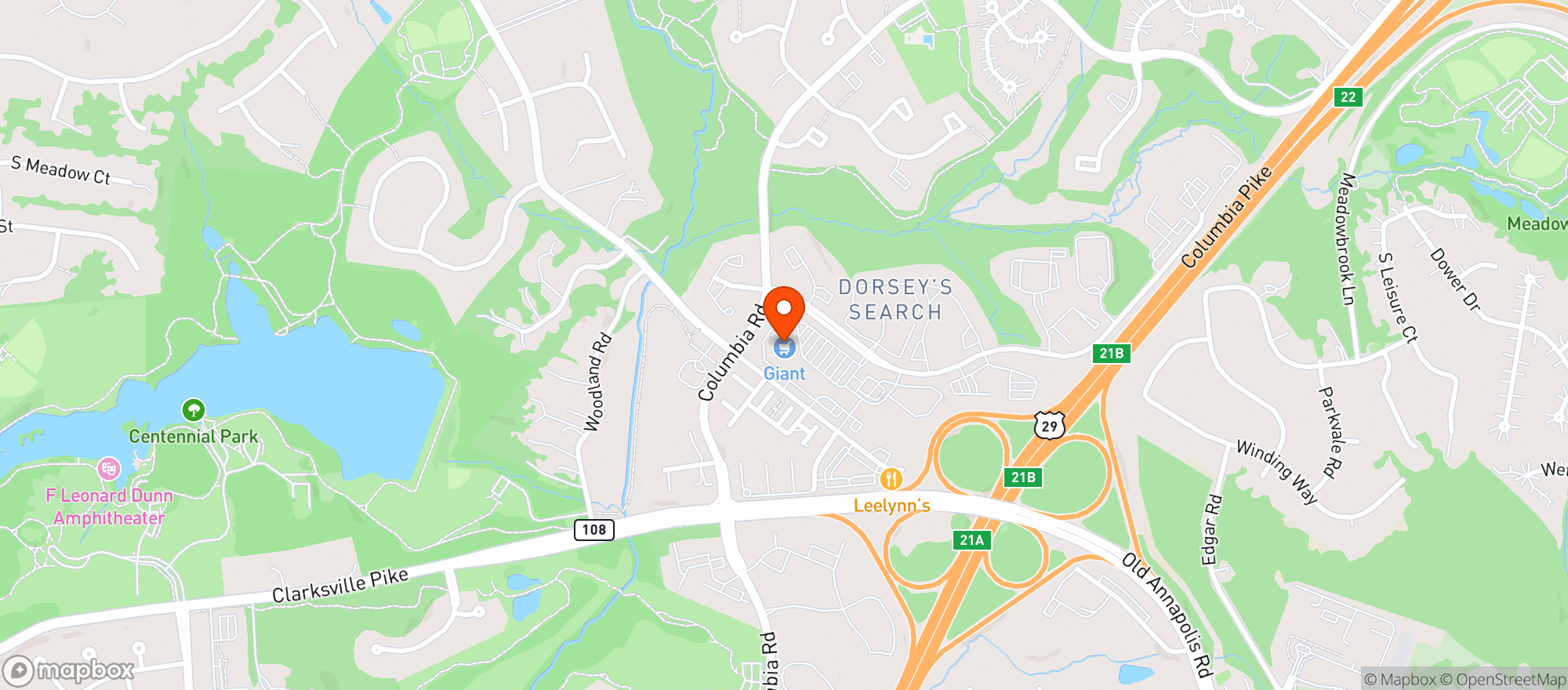 Map showing Giant