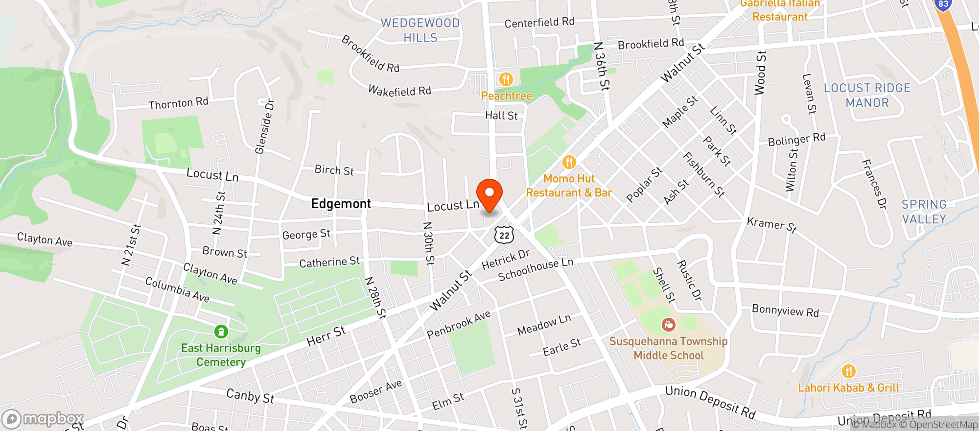 Map showing The Beer Centre