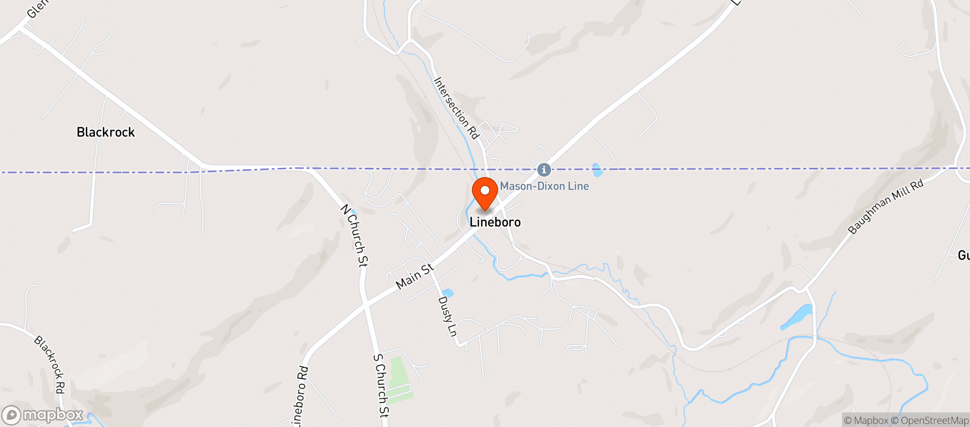 Map showing Village Inn