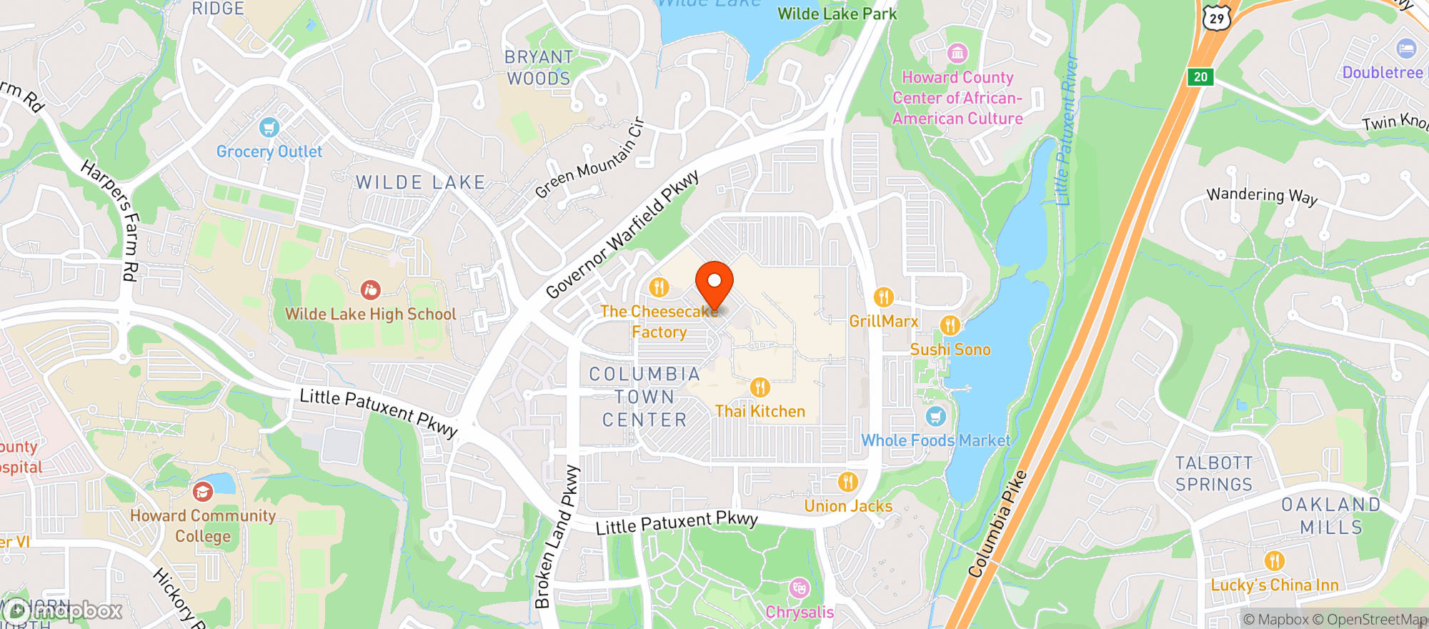 Map showing Gnc