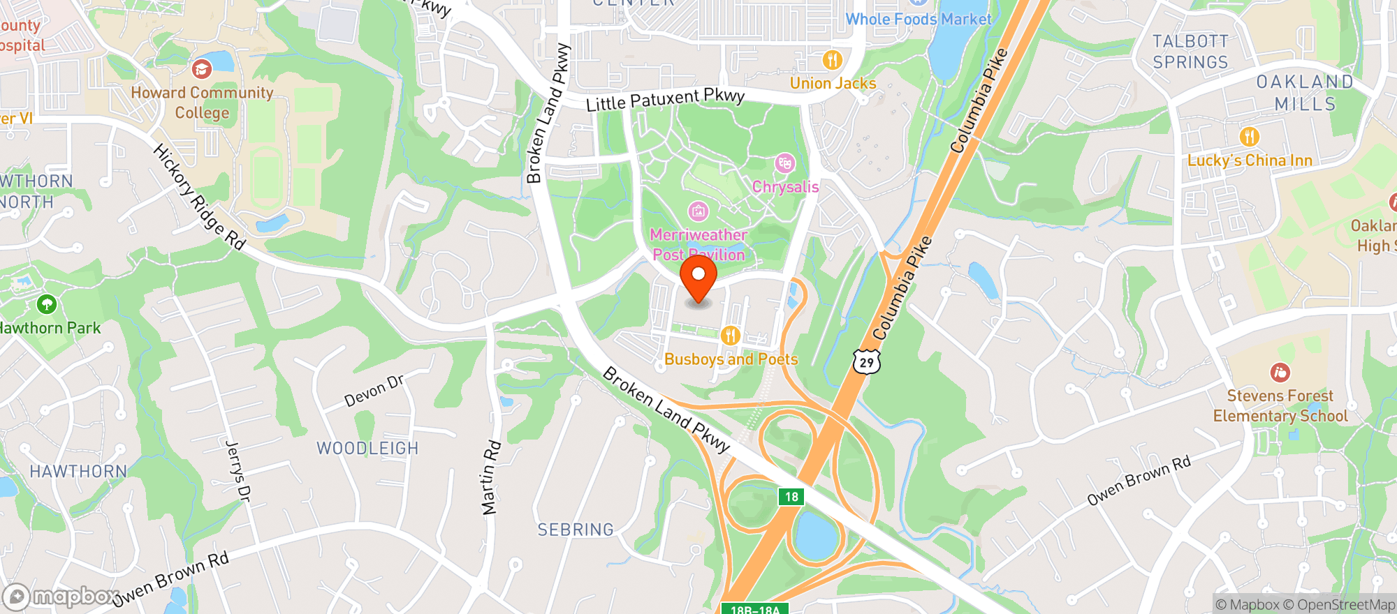 Map showing Gameon