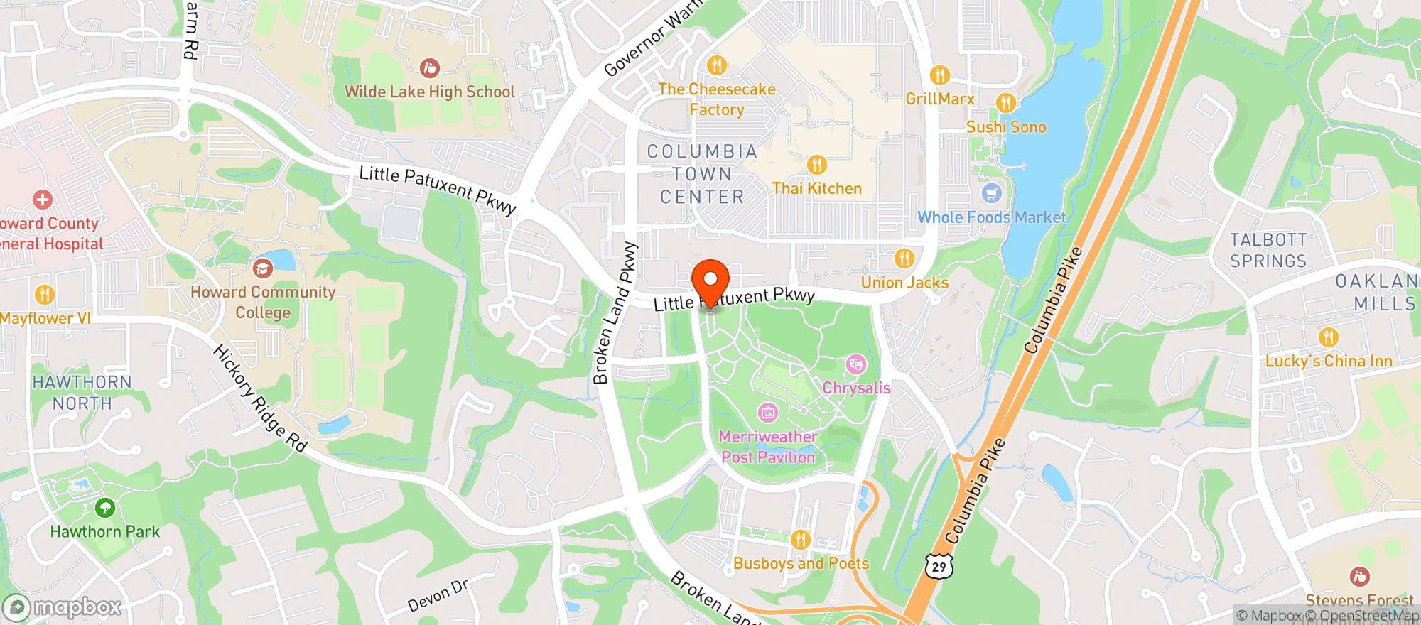 Map showing Bark Social