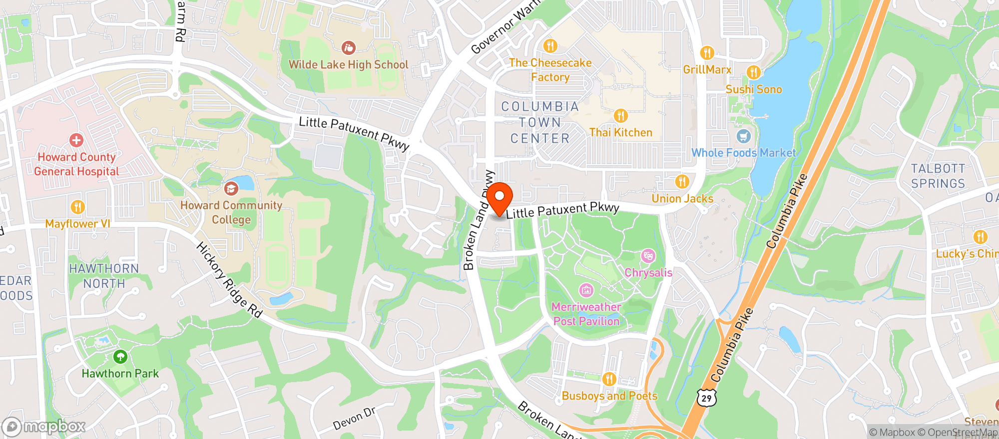 Map showing CURED 18TH & 21ST