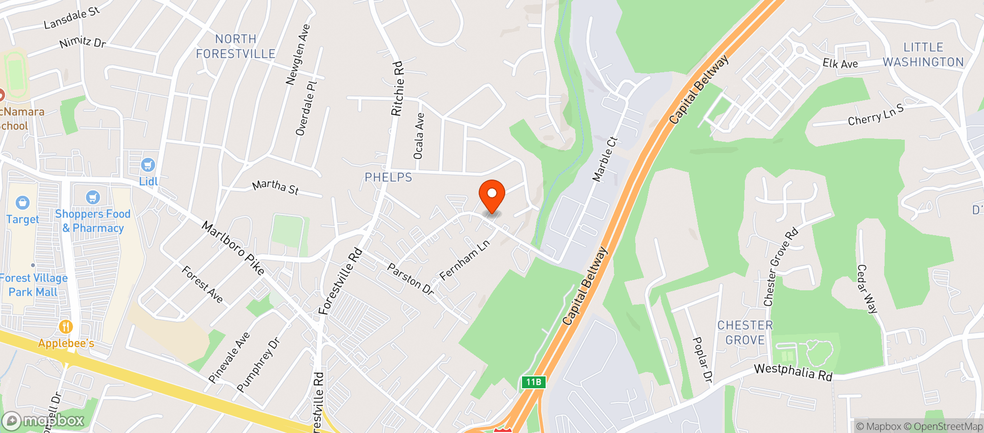 Map showing Little Sesame