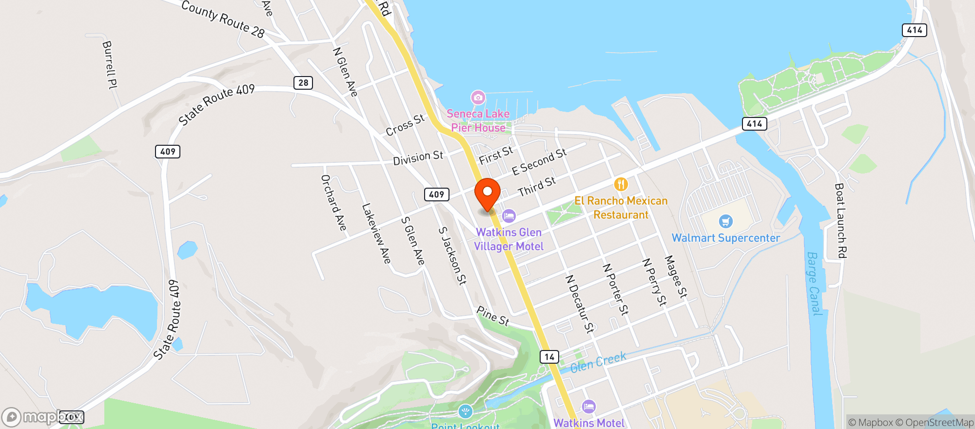 Map showing J R Dill Winery