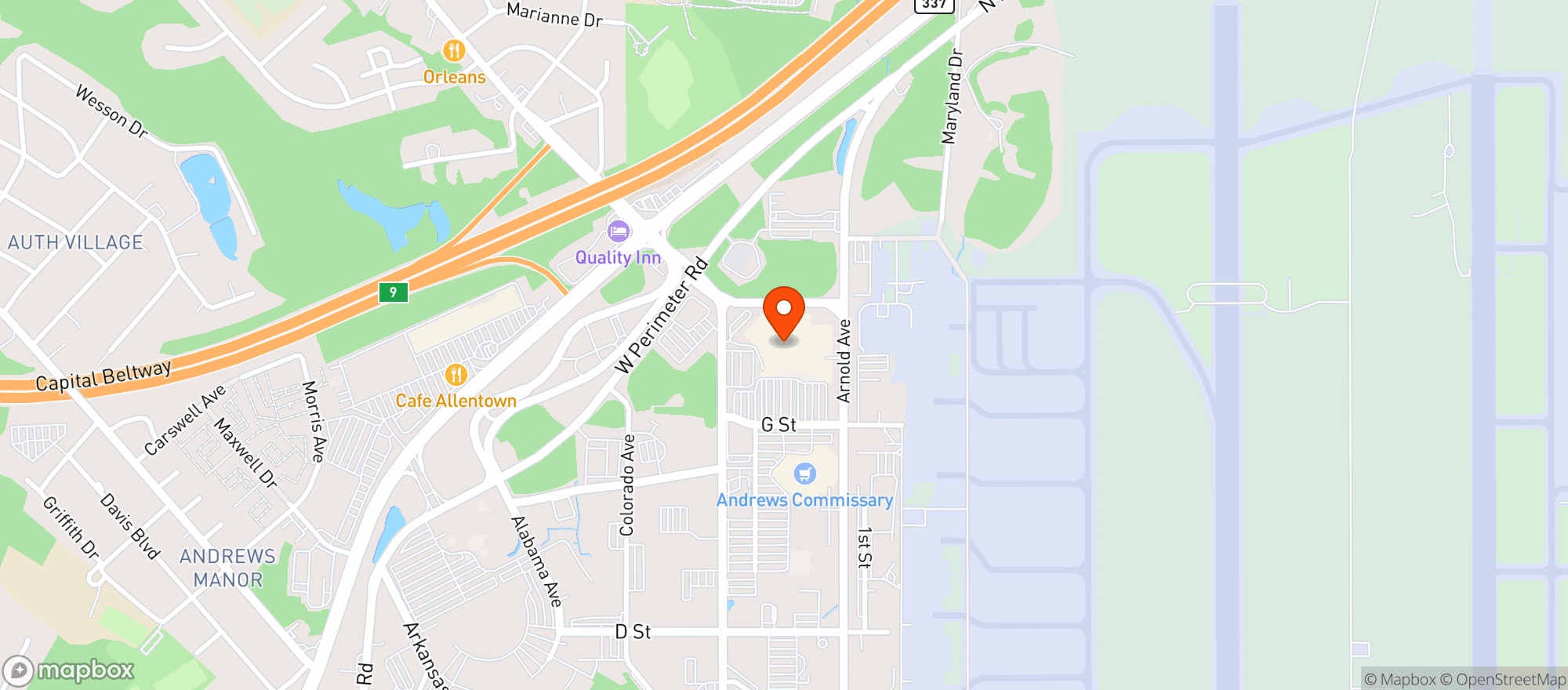 Map showing Gnc