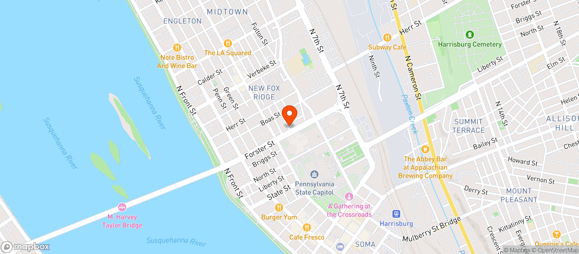 Map showing The Sturges Speakeasy