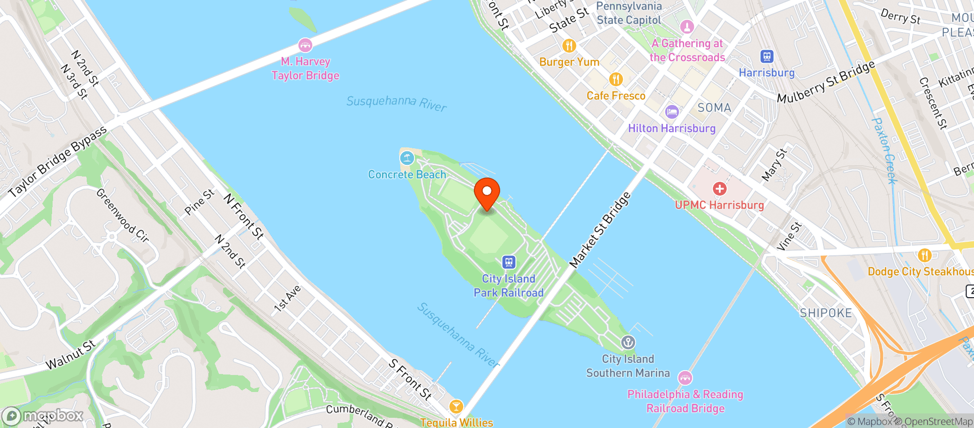 Map showing Fnb Field
