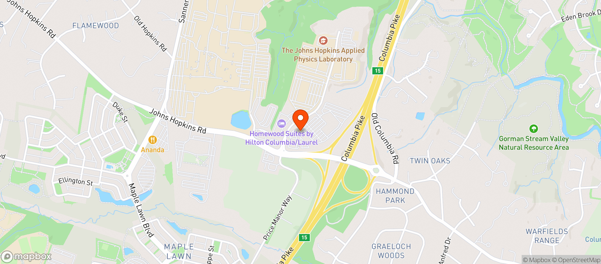 Map showing Klobys Smokehouse