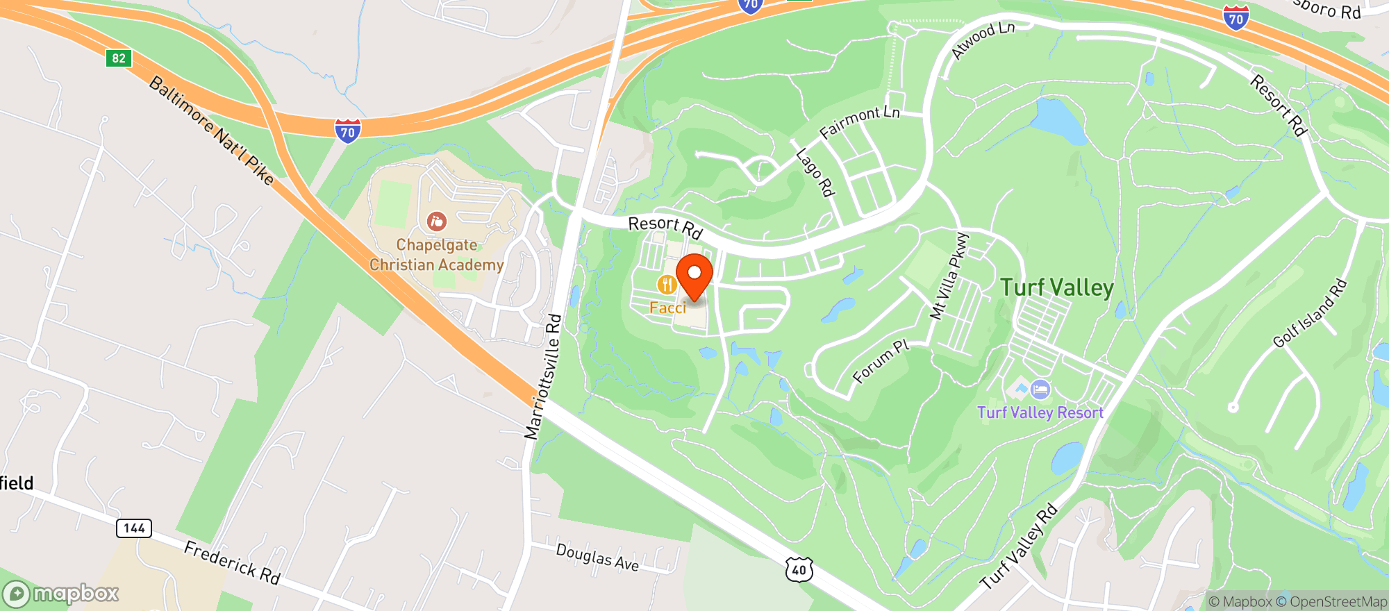 Map showing Harris Teeter