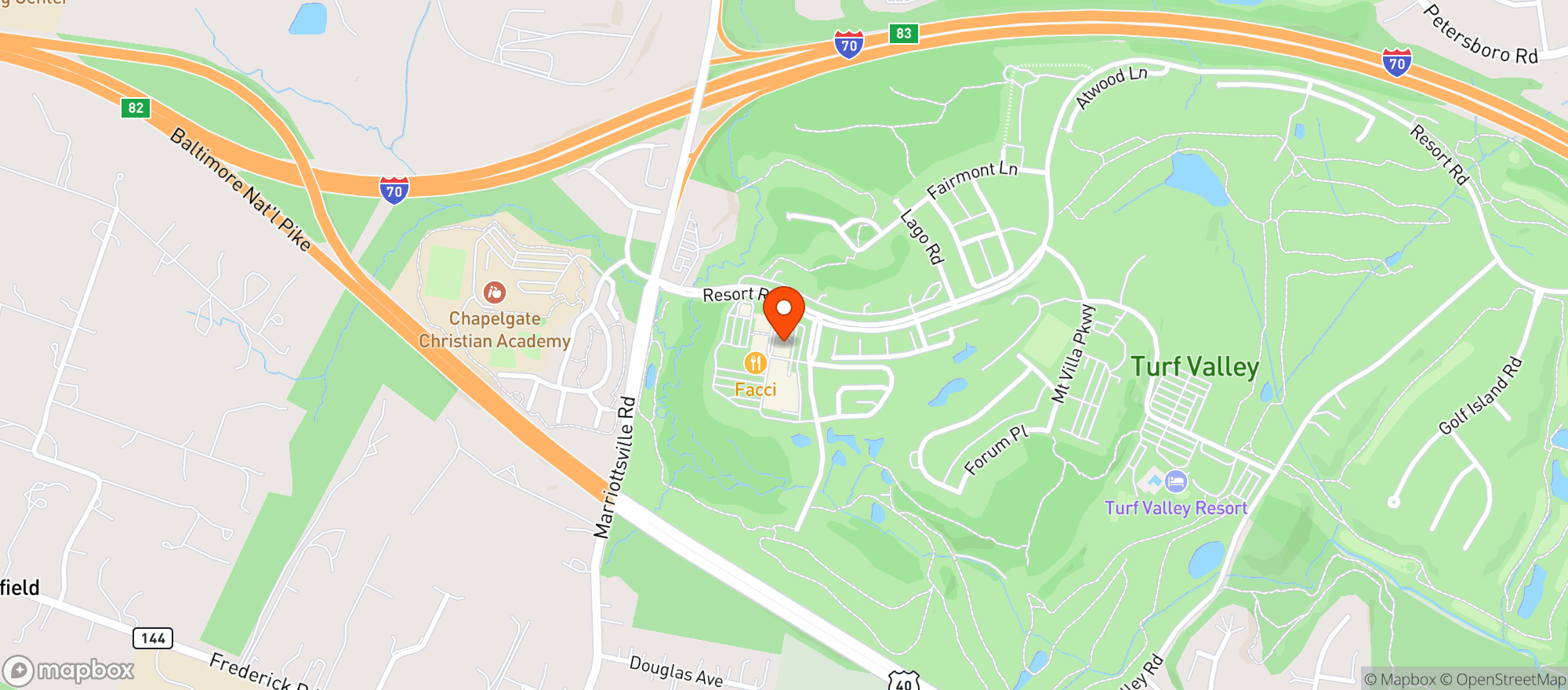 Map showing Mad Chef Kitchen & Bar