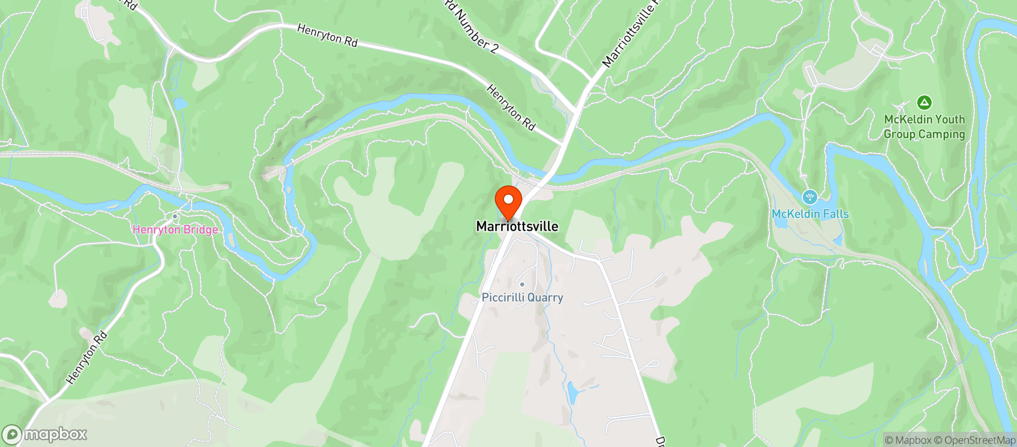 Map showing Hallowed Ground
