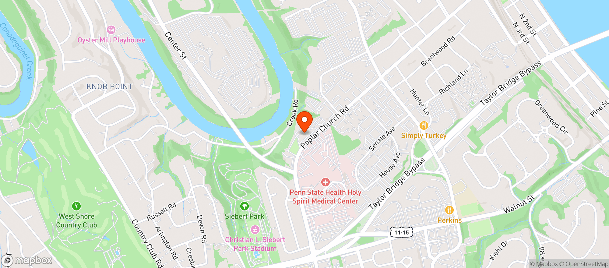 Map showing Westys Beer Dist.