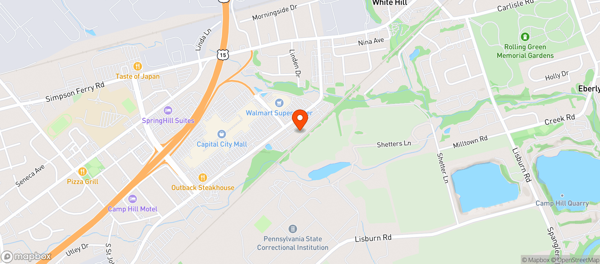 Map showing Excitement Smokin