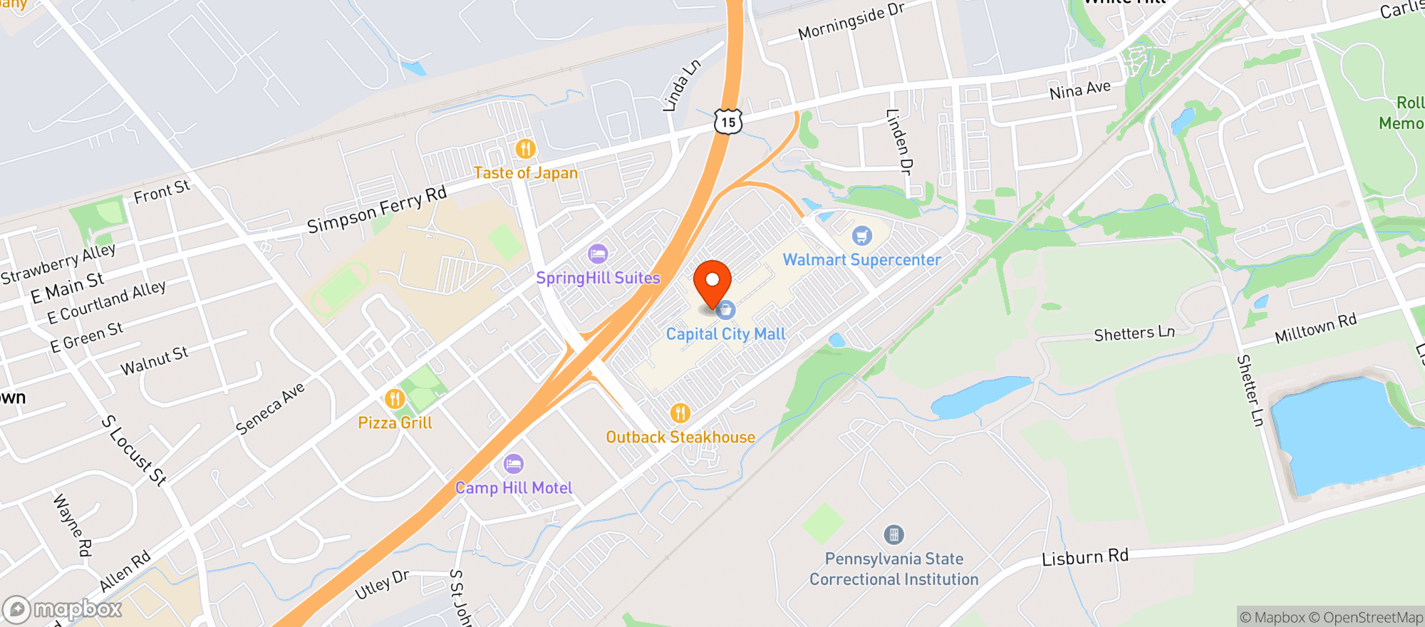 Map showing Gnc
