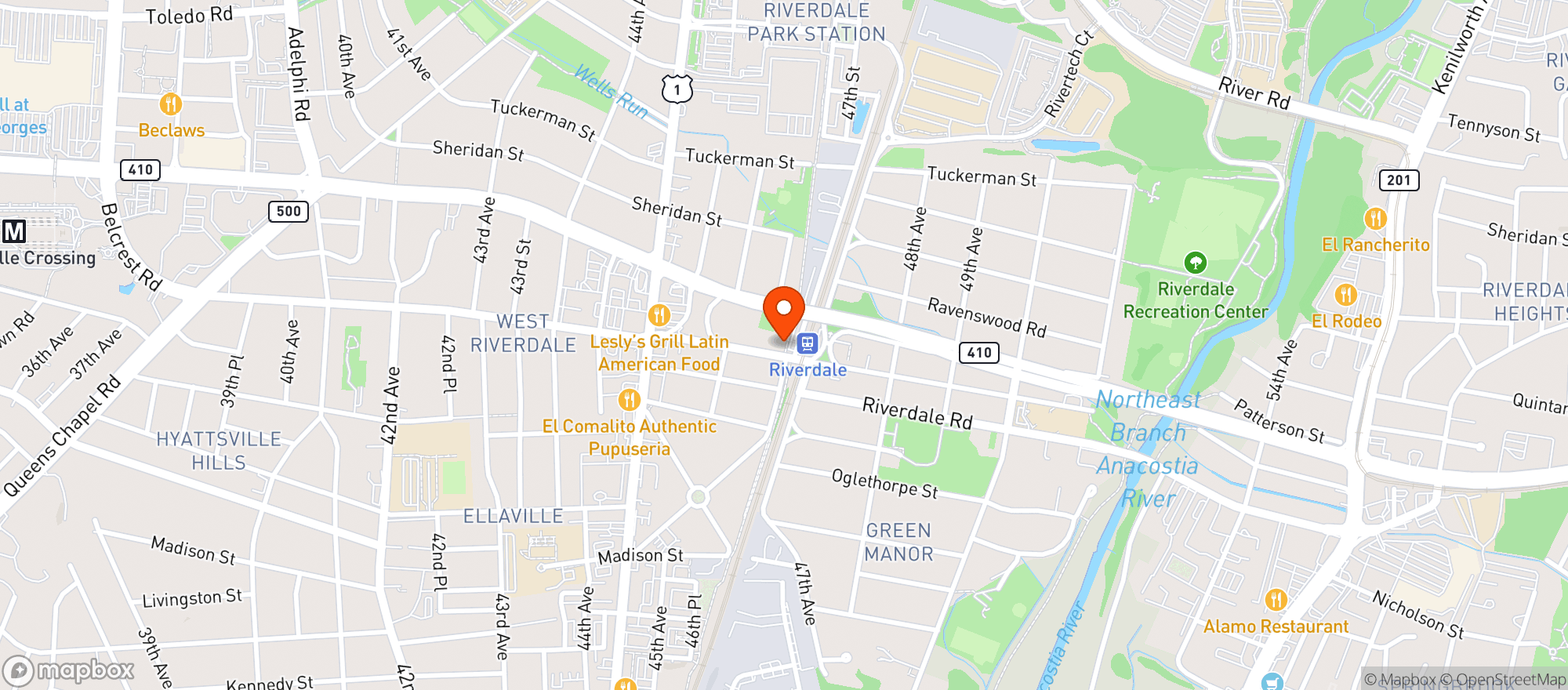 Map showing Manifest Bread