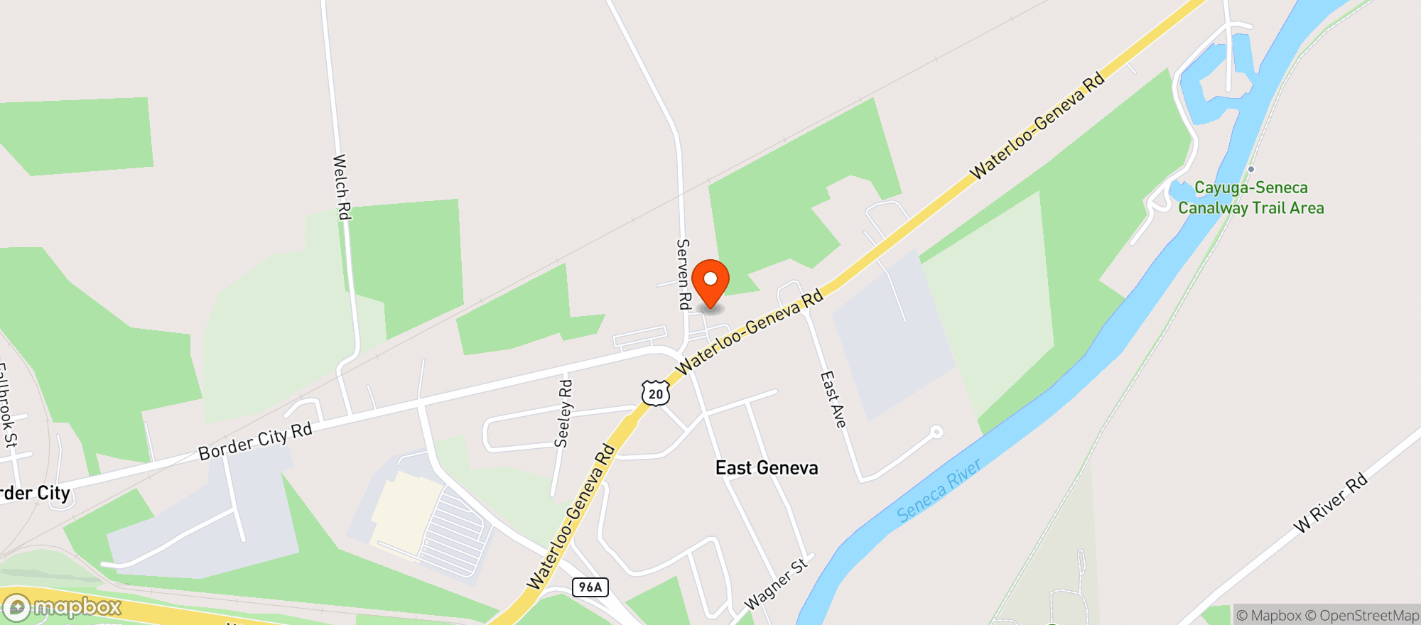 Map showing Seneca Lake Wine & Spirits