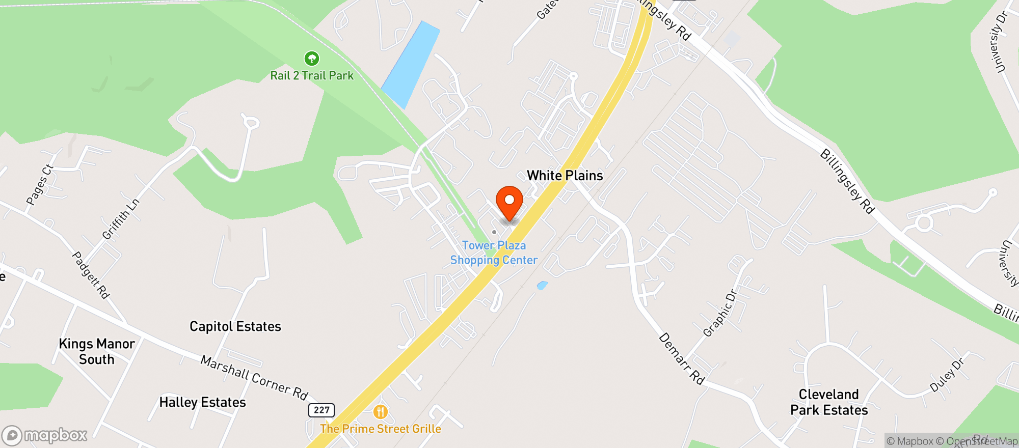 Map showing Mexico Restaurant
