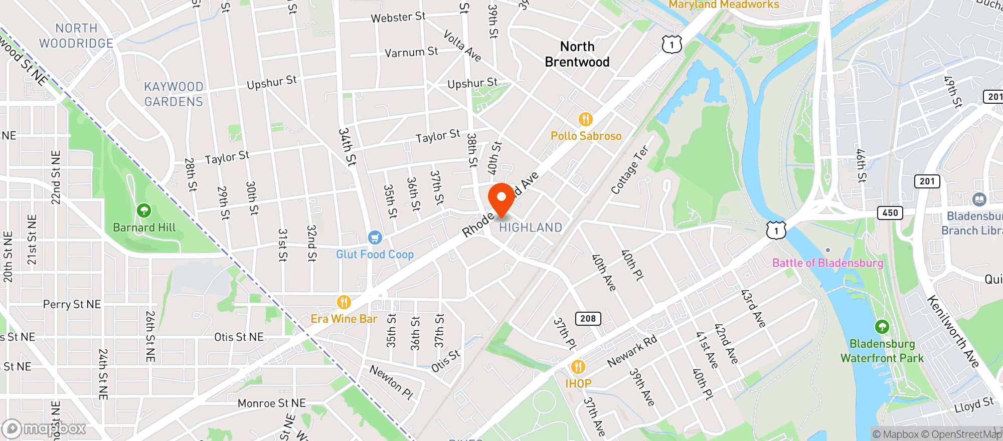 Map showing Relish Market