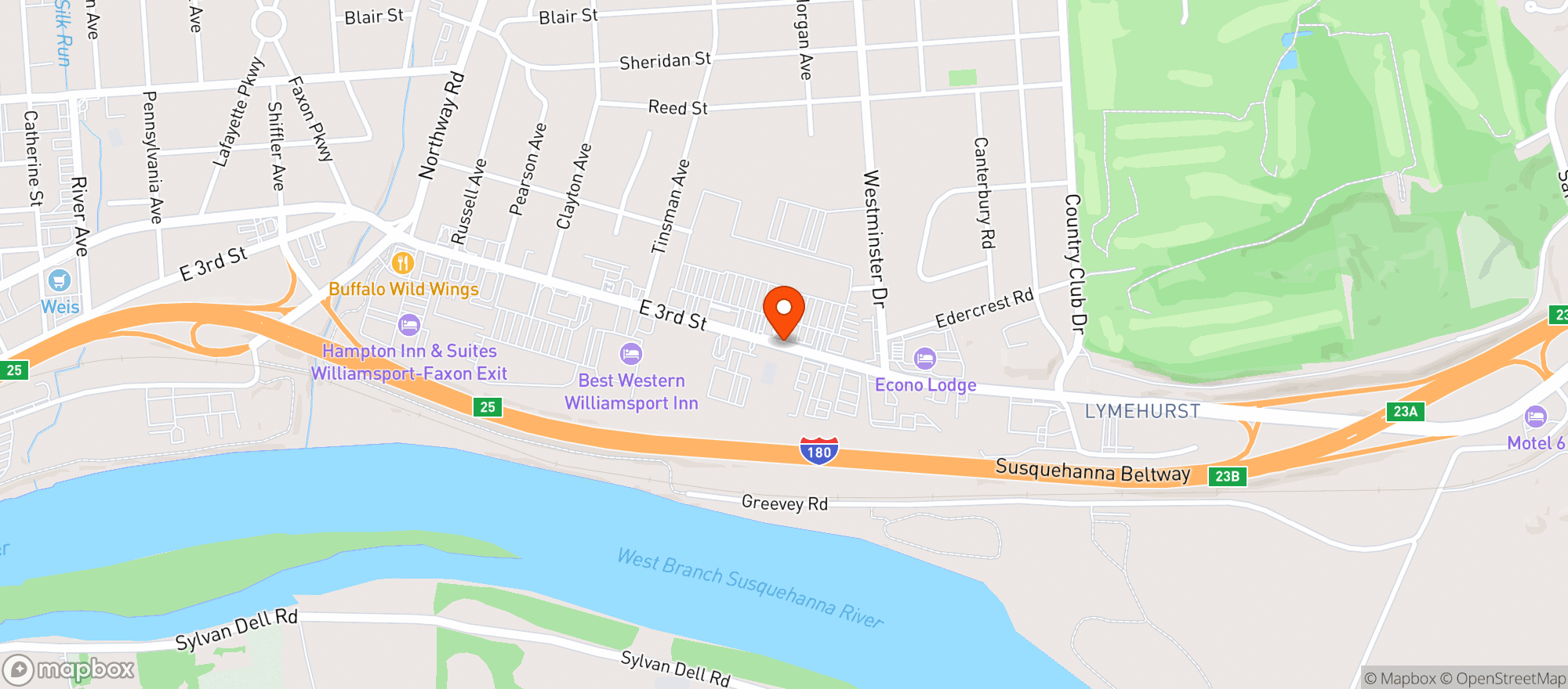 Map showing Red Lobster
