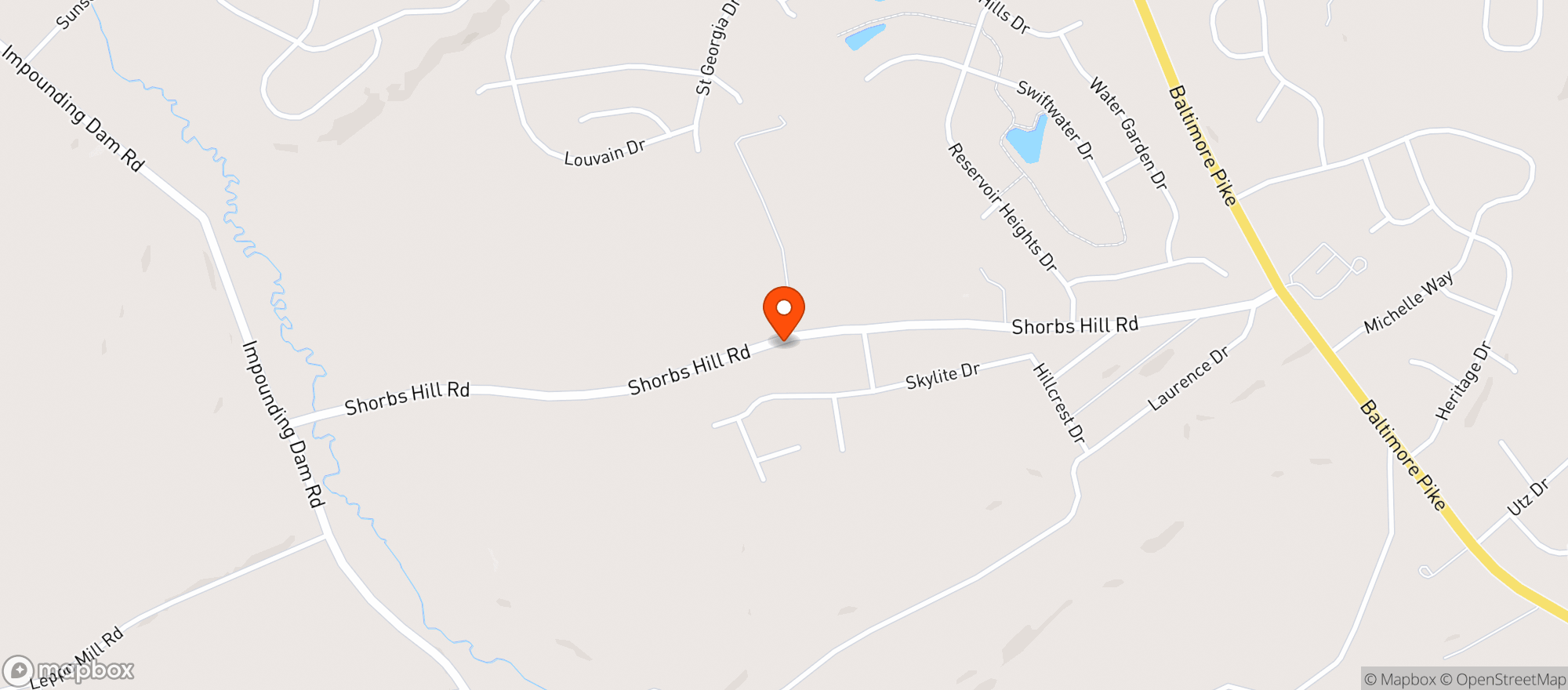 Map showing The Truck Patch