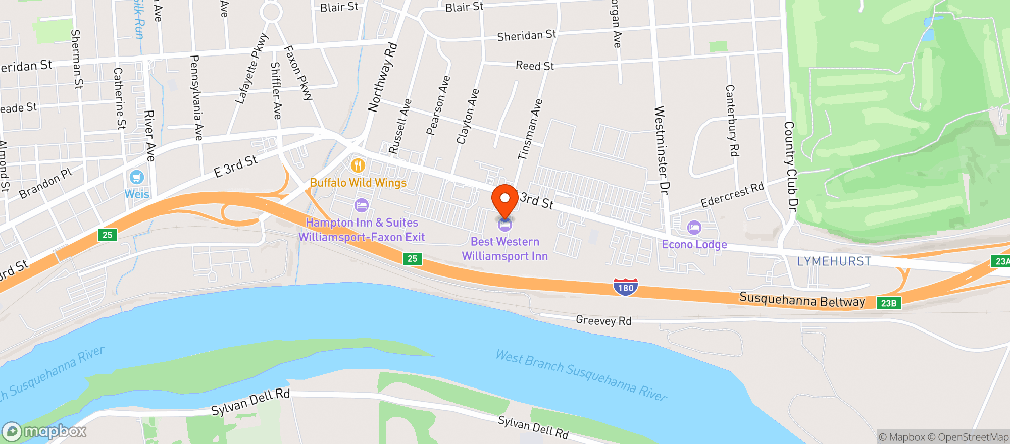 Map showing Tgi Fridays #1679