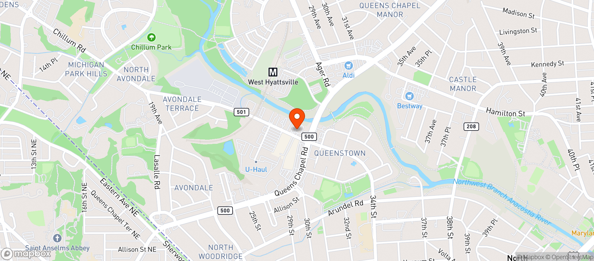 Map showing Story Of Maryland - Hyattsville