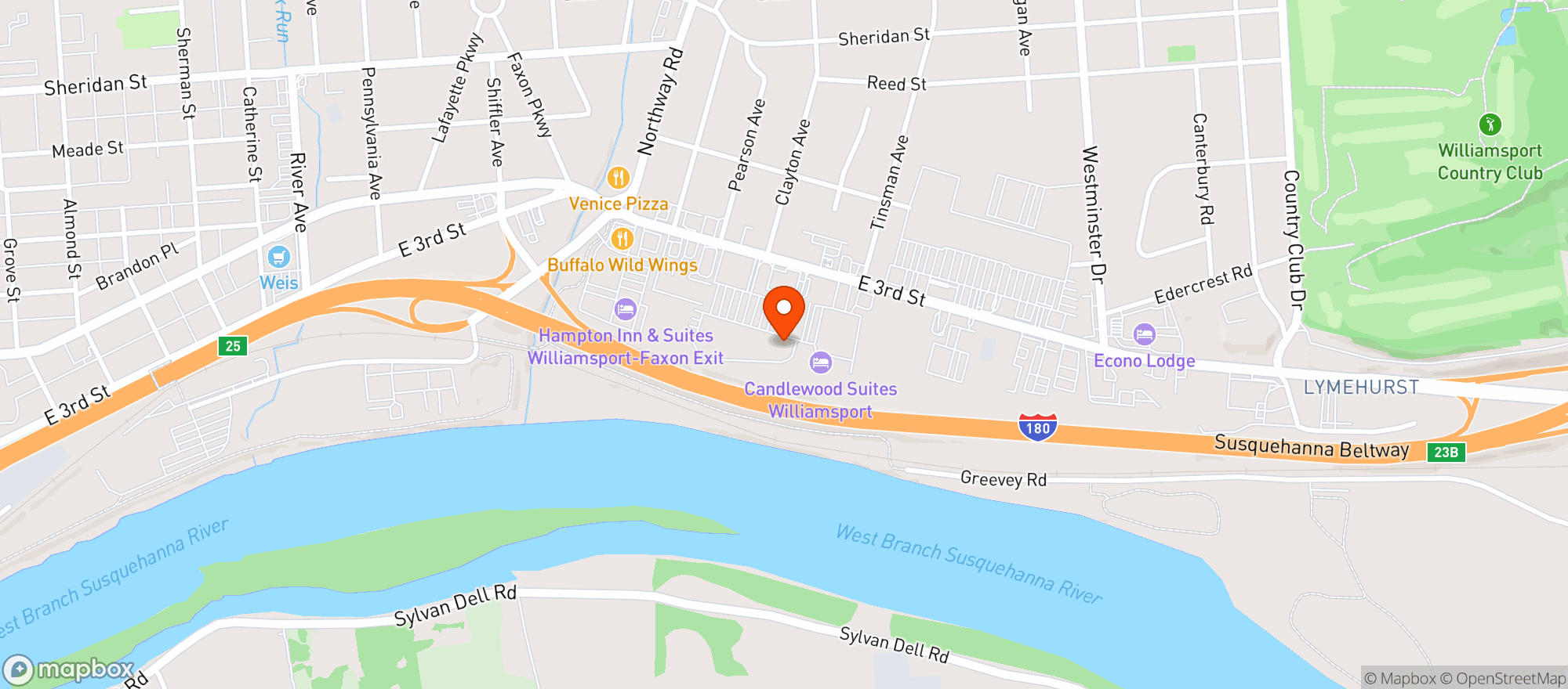 Map showing Gnc