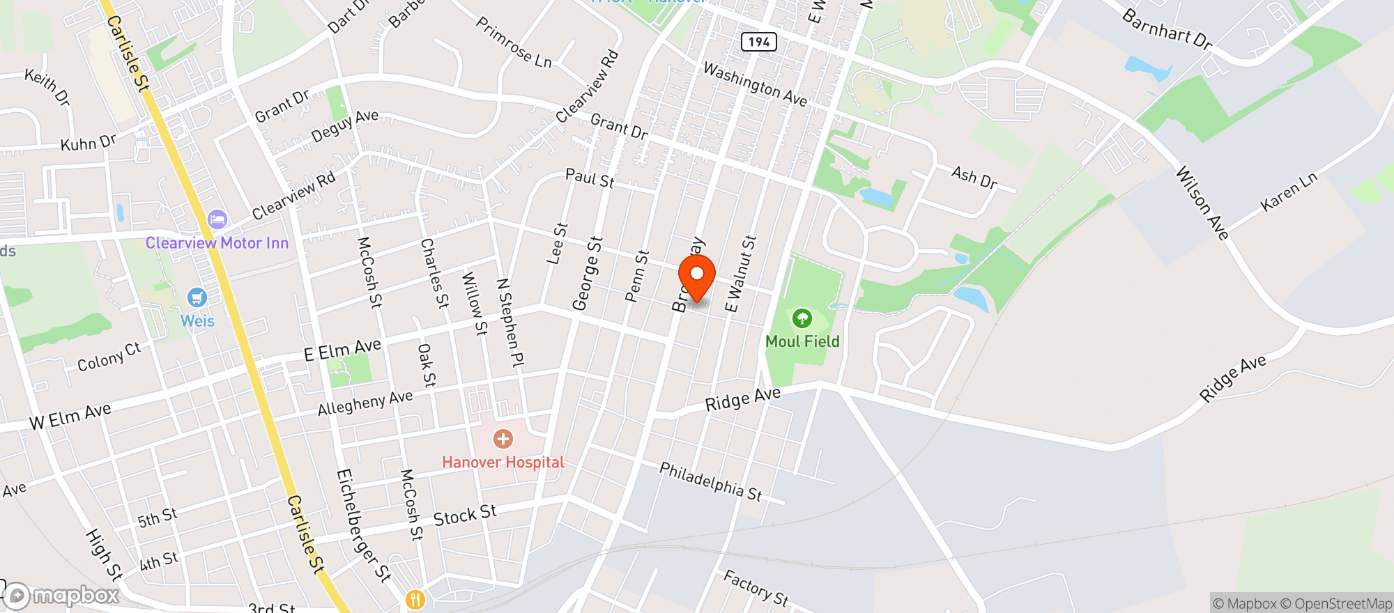 Map showing Rutters #33