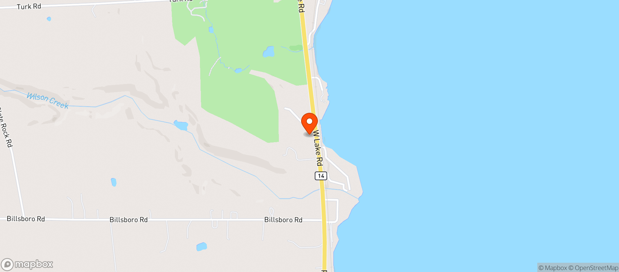 Map showing Ports Cafe