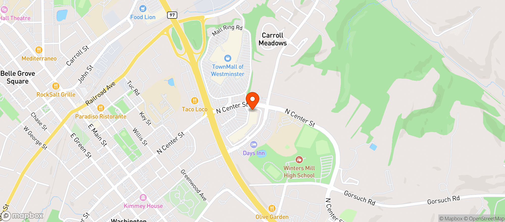 Map showing Giant