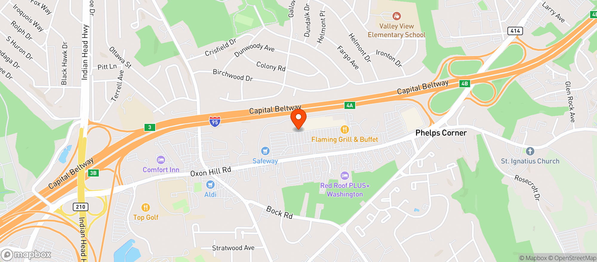 Map showing Target