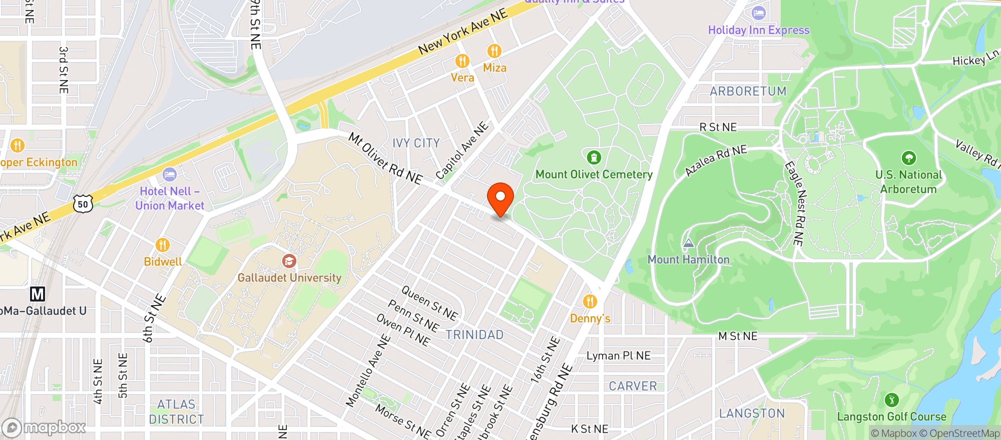Map showing Kovaks Liquors