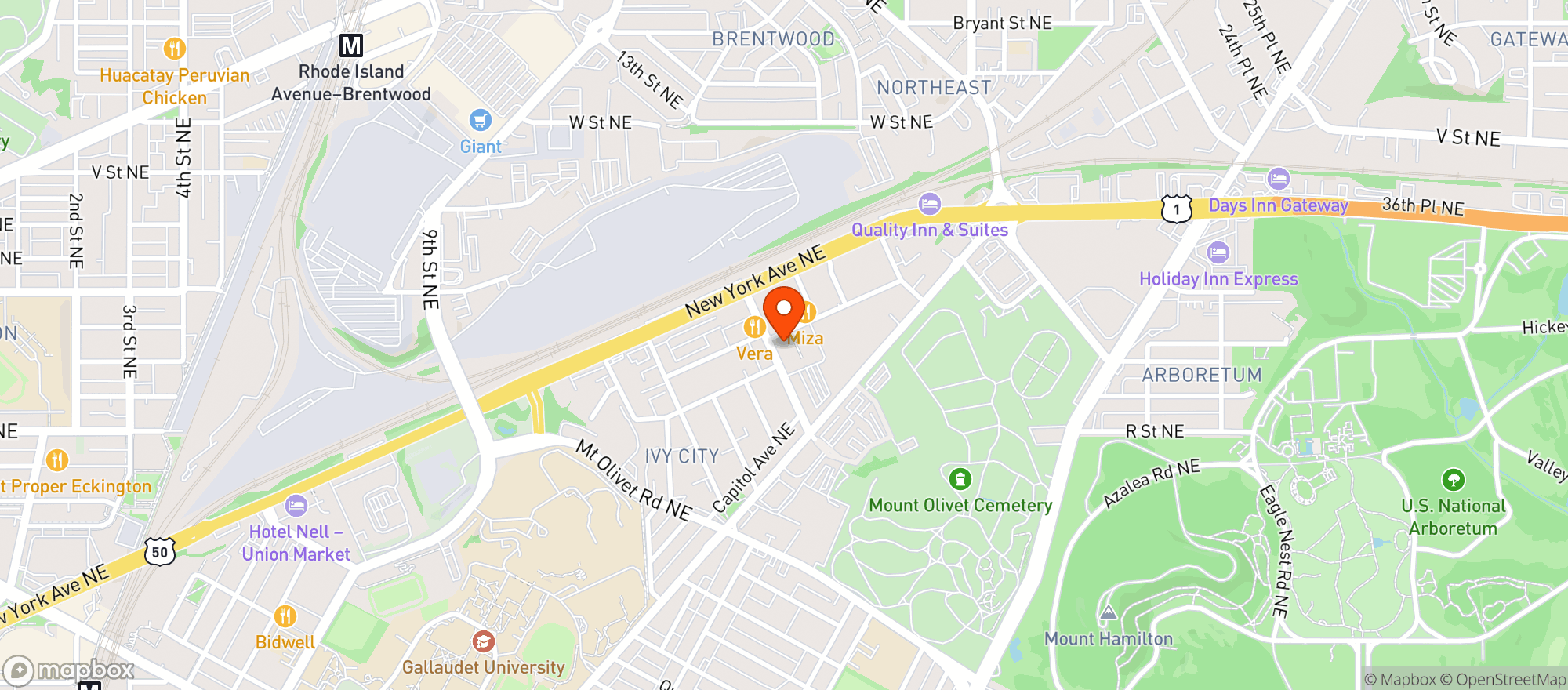 Map showing Gravitas