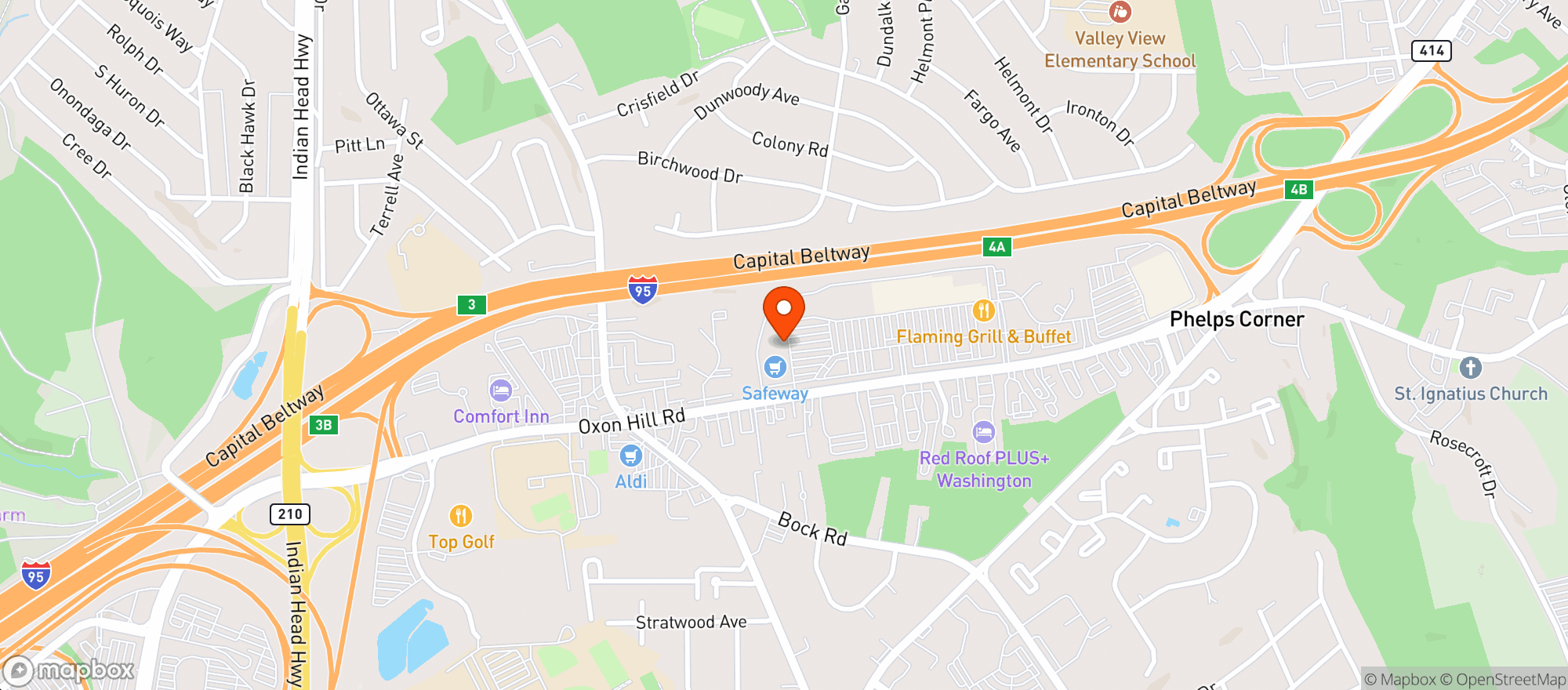 Map showing Gnc