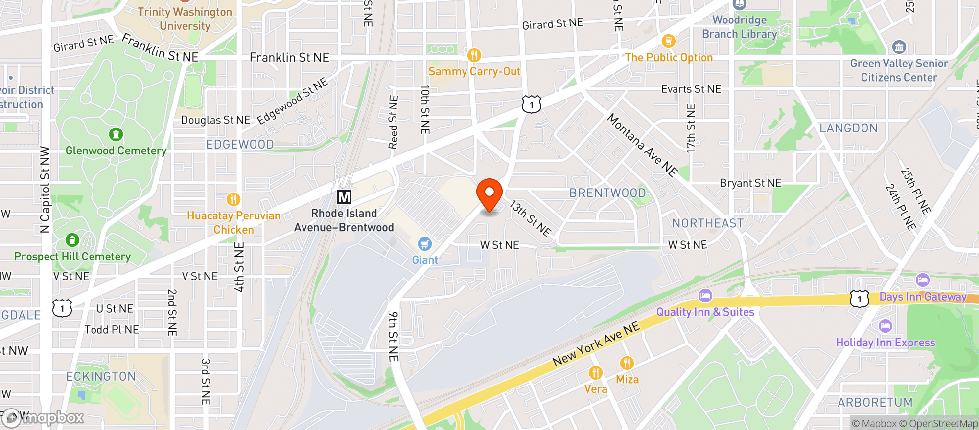 Map showing Jj Liquors