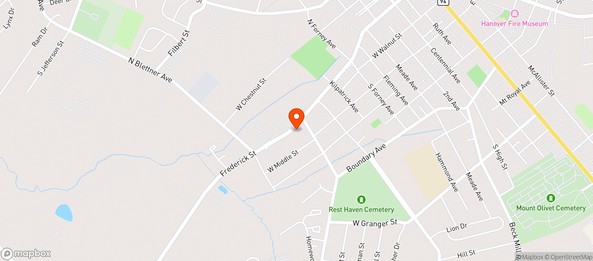 Map showing Divino Pizzeria