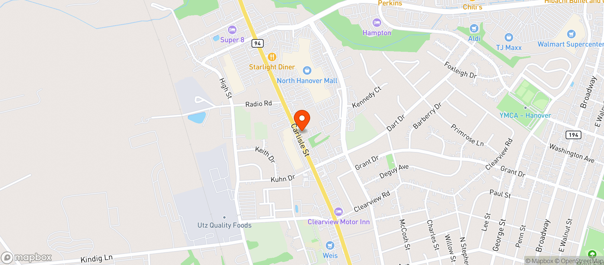Map showing Elevate Smoke Shop
