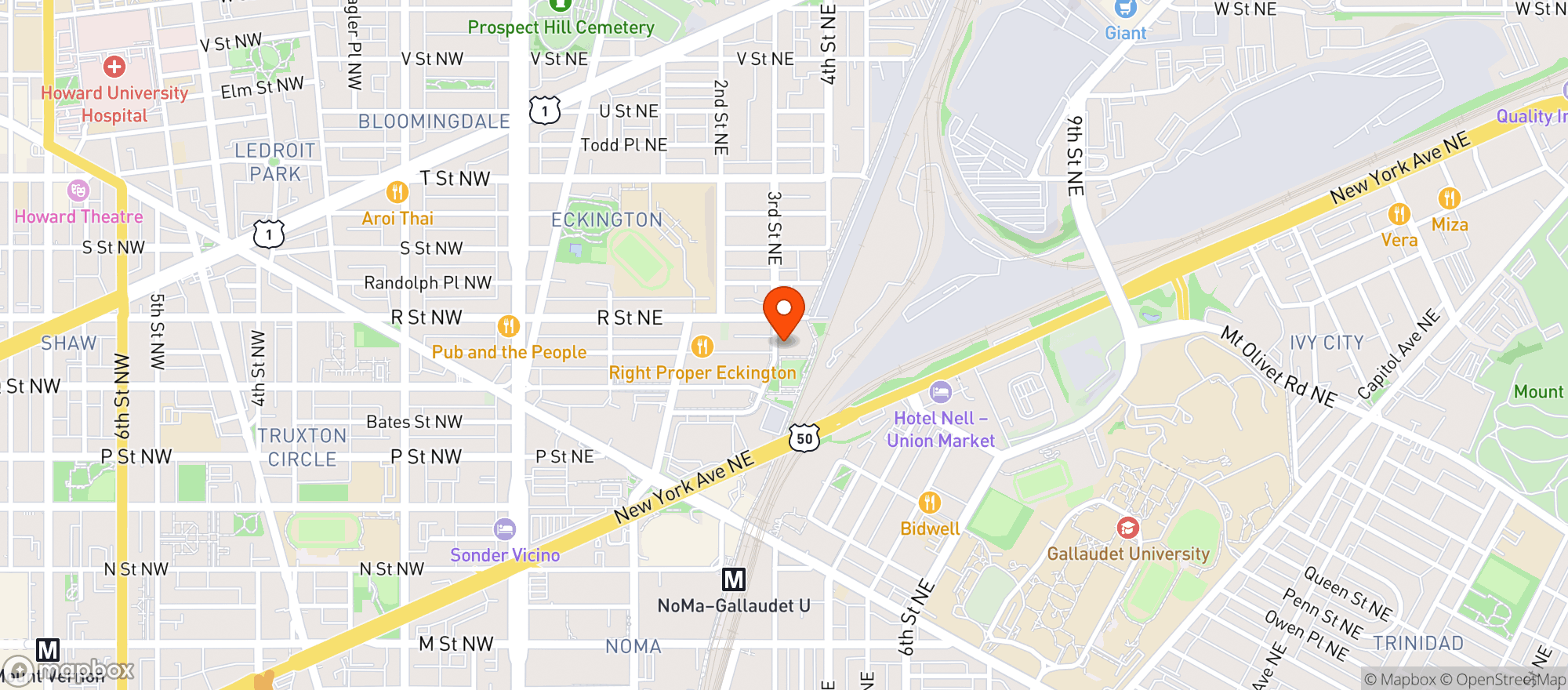 Map showing No 501 Wine & Spirits