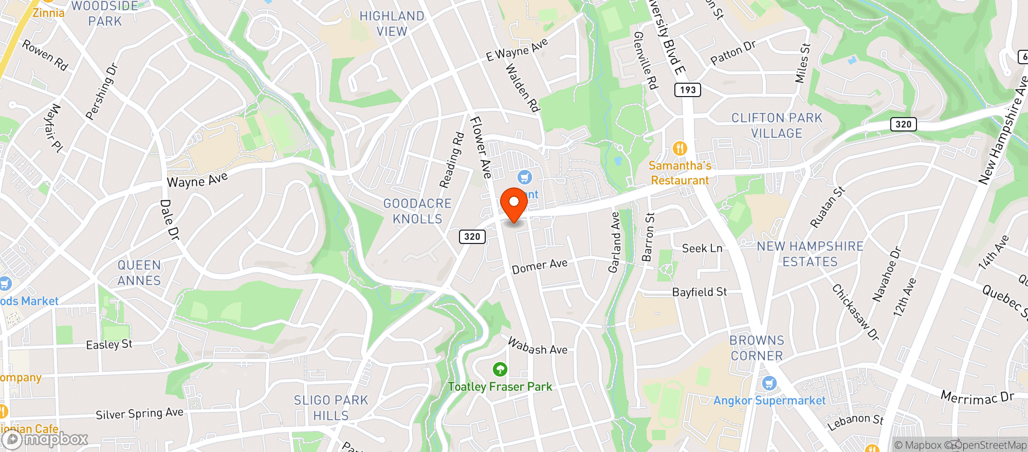 Map showing Kw Beer And Wine