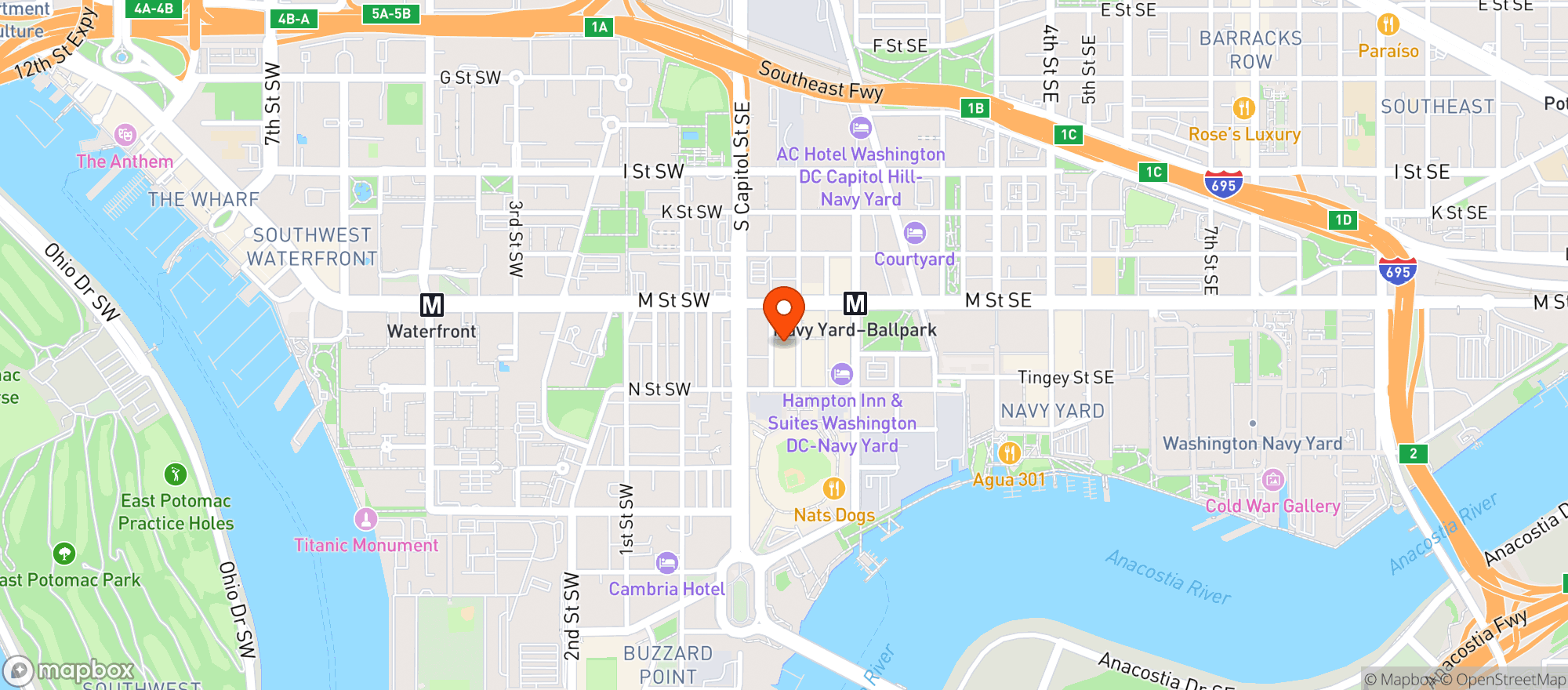 Map showing Atlas Brew Works