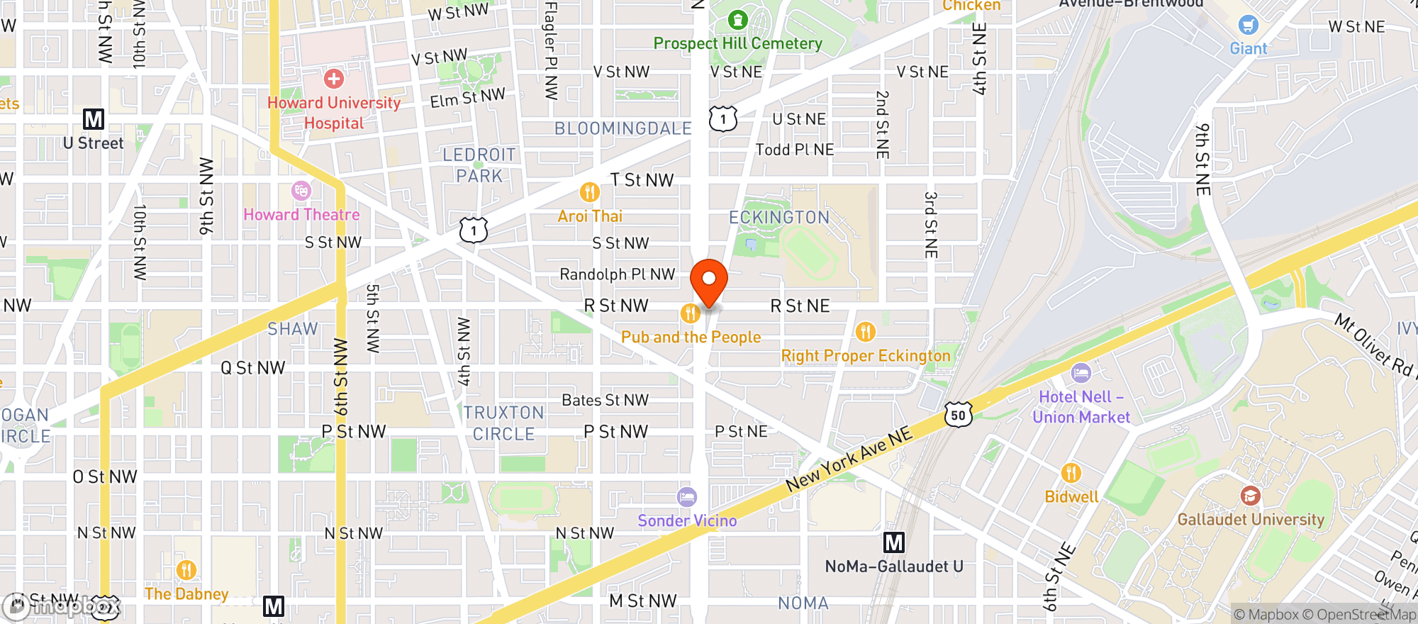 Map showing Sewas Convenience Store