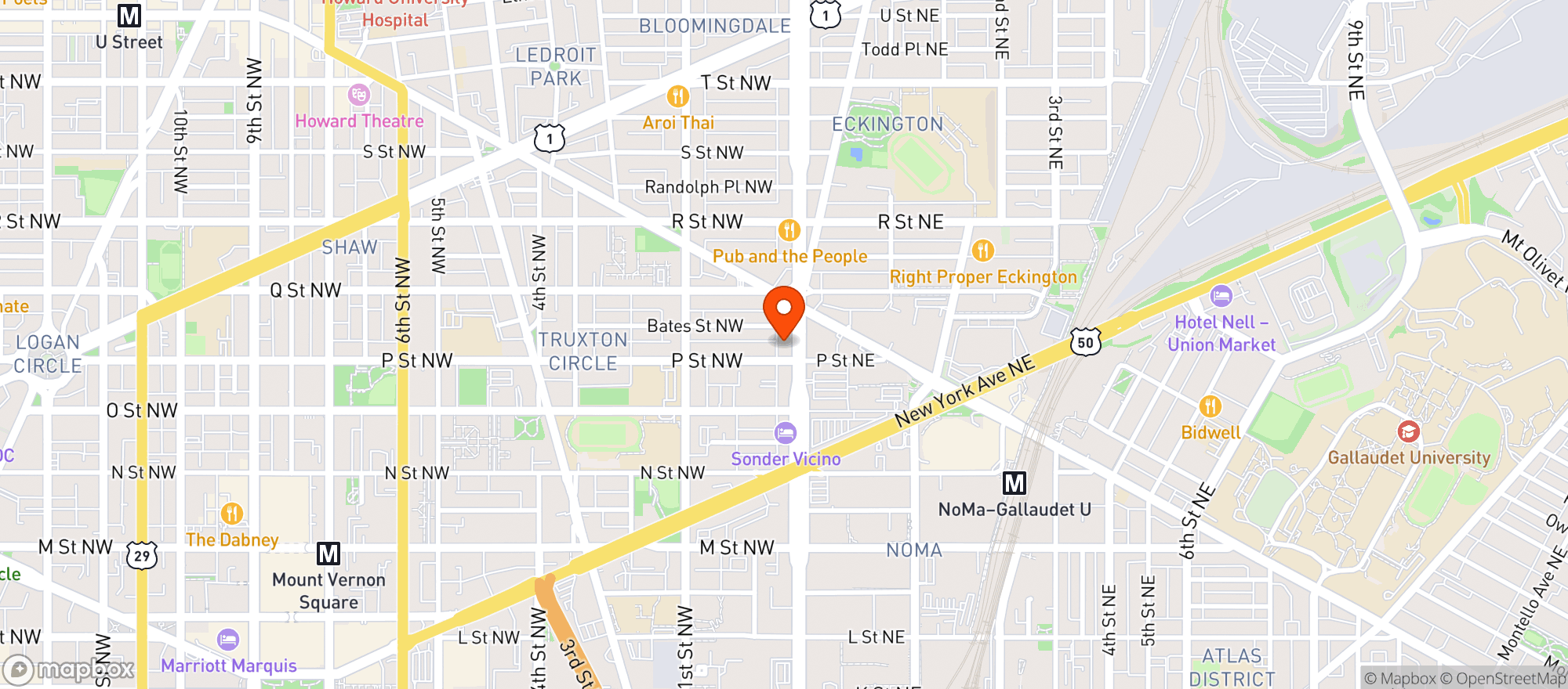 Map showing 7drumcity