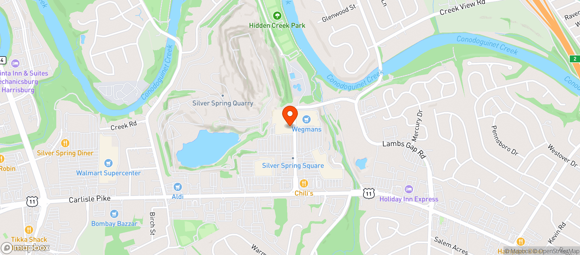 Map showing Wegmans Wine & Beer Shop