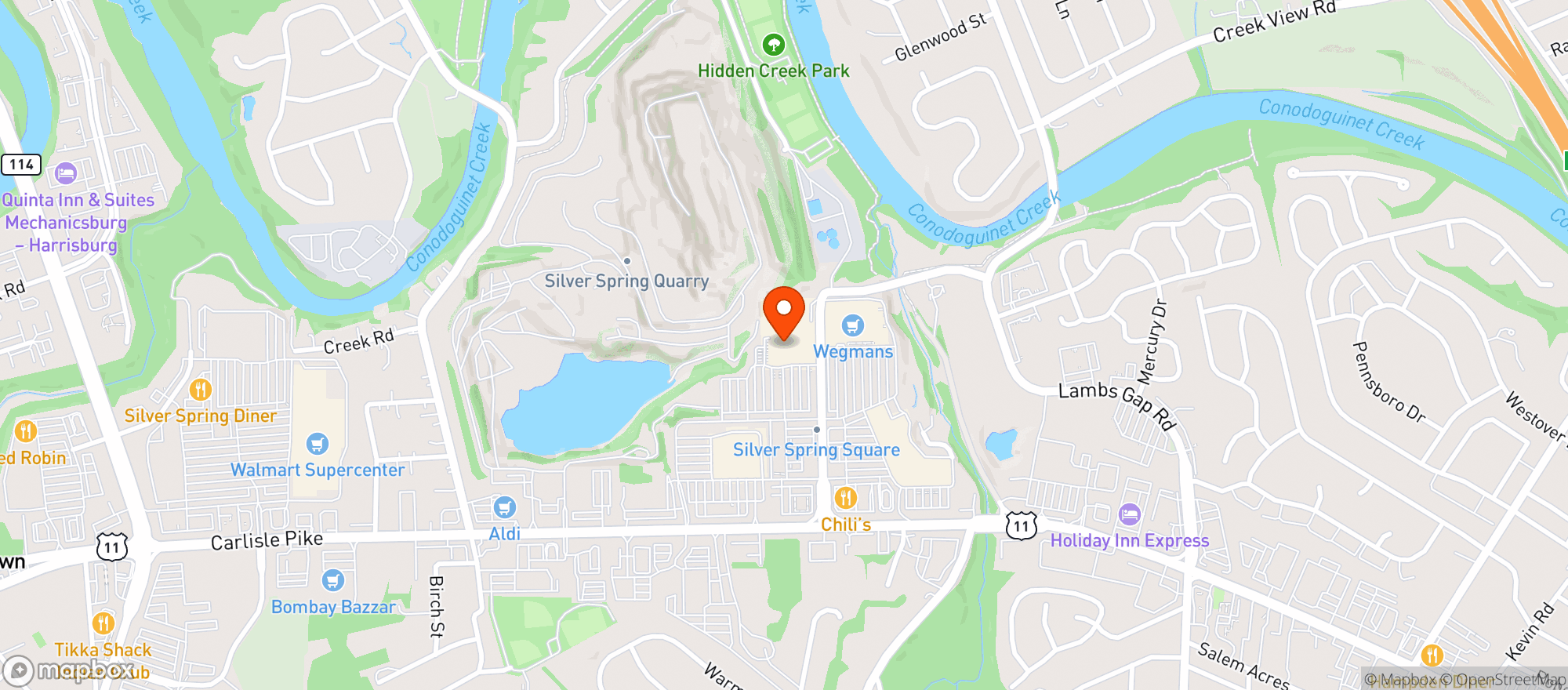 Map showing Target