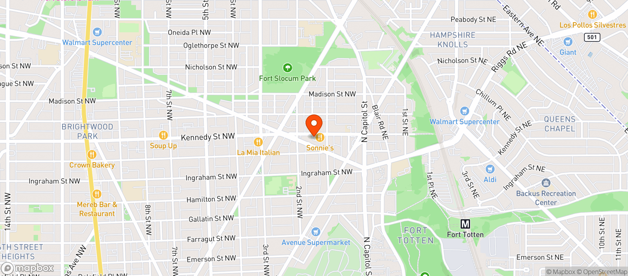 Map showing Jackie Lees