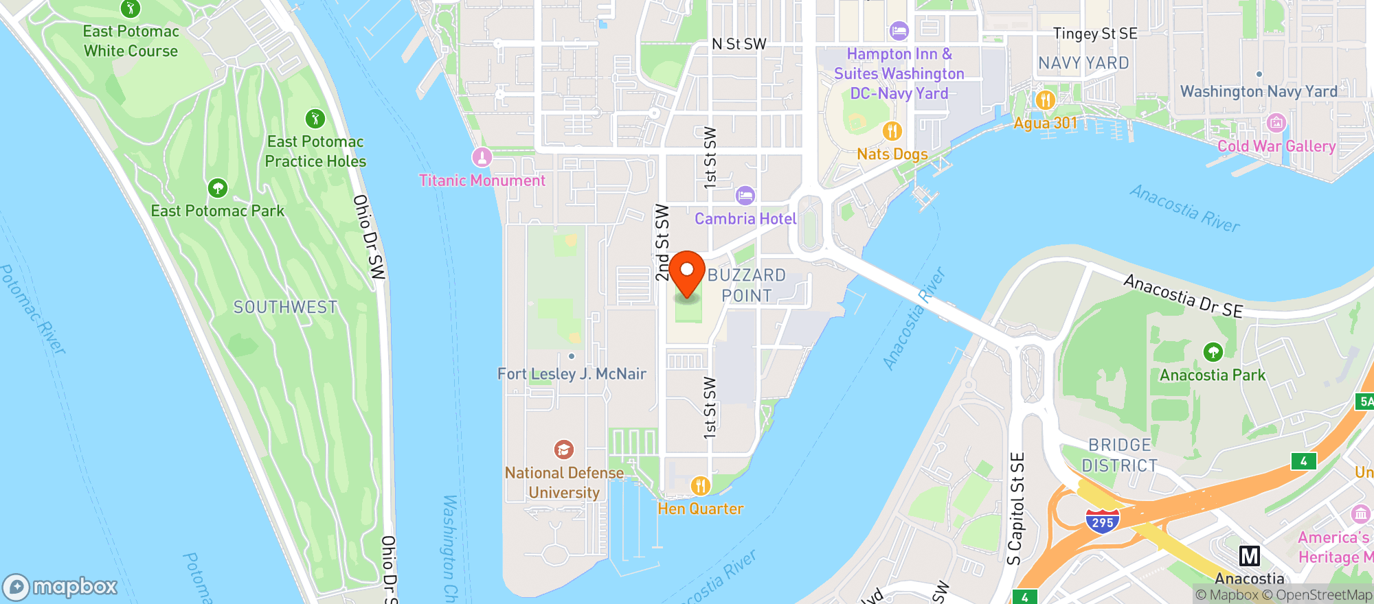 Map showing Audi Field