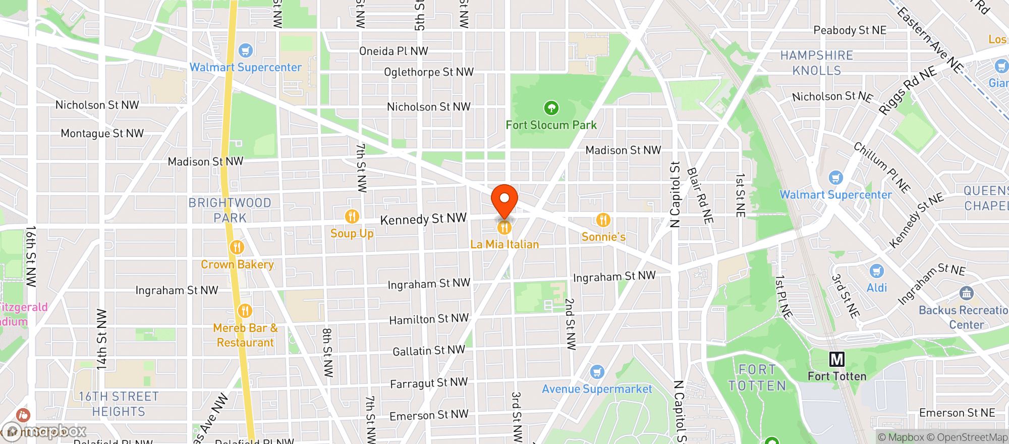 Map showing Northwest Liquors